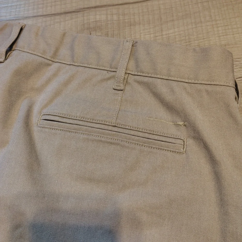 J.Crew 770 Straight Oxford Tech Pant Mens 38x32 Khaki Tan Stretch Chino 38x29